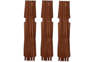 Kanta Wooden Trellis Expandable Garden Wall Trellis For Climbing Plants Decoration & Plants Partitioning (Pack Of 3) (Dark Brown, 180cm x 60cm)