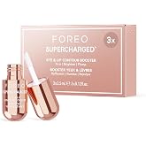 FOREO SUPERCHARGED Eye &amp; Lip Contour Booster, Niacinamide Facial Serum | Eye Serum, Lip Serum, Niacinamide, Conductive Gel, C