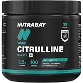Nutrabay Pure 100% Citrulline Malate Powder 2500mg per Serving - Boosts Nitric Oxide, Pre Workout supplement for Men & Women 