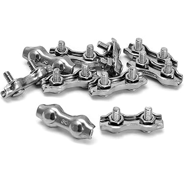 Wire Rope Clamp Thimble Simplex Duplex 2mm 3mm 4mm 5mm 316 A4 Stainless Steel | Australia - View #3