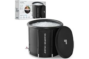 Sharper Image Ice Bath Portable Cold Plunge, Revitalizing Ice Therapy, Workout Recovery