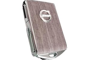 GTWBWRGY Wymienna obudowa kluczyka samochodowego obudowa do Volvo S60 S90 XC40 XC60 XC90 V60 V90 prezenty dla mężczyzn kobiet (Wood Grain)