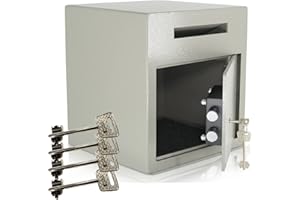 DIADORN Coffre-Fort de Dépôt | Fente d'insertio | Niveau de sécurité A |4 clés | Serrure à clés