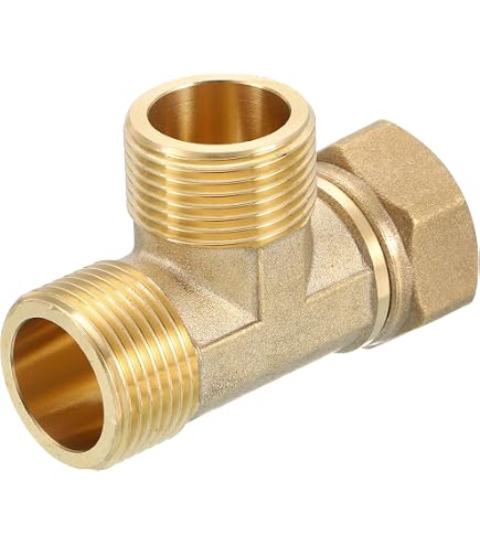 tecuro Raccordo doppio, filettatura esterna G 1/2 (DN 15), in ottone cromato lucido