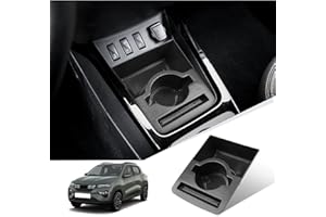 GIUD Dacia Spring Electric 2022 2023 Porte-gobelet, Plateau de Rangement pour Console Centrale, Organisateur pour le Rangement de Petits Objets Dacia Spring Accessoires (Porte-gobelet)