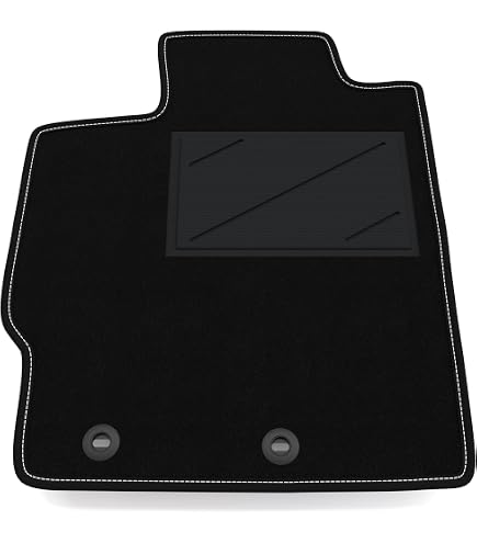 Tappetino Guidatore Singolo In Velluto Per Opel Corsa E (2014-2019) – Qualità Originale, Su Misura, Nero, Con Fissaggi, Made In Germany