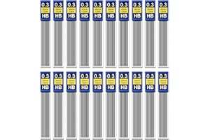 NOKDAL 240 Pezzi Ricariche mine matita 0,3 mm HB Mine di Ricarica Portamine Ricarica Ricariche di Ricambio Scrivi in Modo Fluido e Chiaro per Matita Meccanica Casa Scuola Ufficio Abbozzo