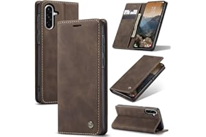 Samokor Hülle für Samsung Galaxy A55 5G Handyhülle,Premium Lederhülle Klappbar Tasche Magnet Kartenfach Standfunktion Flip Case Schutzhülle Klapphülle für Samsung Galaxy A55, Kaffee