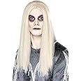 Smiffys Ghostly Spirit Wig, Grey , Halloween Fancy Dress Accessory, Halloween Fancy Dress Accessories Dress Up Wigs
