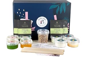 BOBA BAR Happy Bundle Milk Bubble Tea Kit (Serves 4 x 500 Ml Drinks) - Includes a Variety of Milk Tea Flavors, Popping Boba and Jelly Toppings | Gluten-Free | Contains Tapioca Pearls and Tea Bags