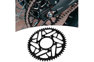 RUNFARR Piñón de Moto de Cross, piñón Trasero de Motocicleta de 54 Dientes para Bicicleta eléctrica Todoterreno Ultra Bee Sur Ron Ultra Bee-Negro