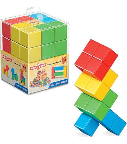 Geomag Polar Animals Magicube Magnetic Building Blocks - STEM Toys For Kids 18 Months+, Swiss-Made Magnetic Cubes