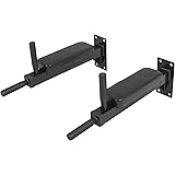 GORILLA SPORTS® Stazione Dip da Parete - Imbottito, Distanza Regolabile, Carico Massimo 200 kg, Struttura in Acciaio - Barra 