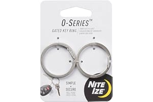 Nite Ize Ogrodzony brelok z serii O, alternatywny pierścień dzielony ze stali nierdzewnej, 2 szt