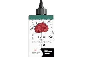 BON SENS Olio di Rosa Mosqueta Bio - 100% Puro - Olio Anti-età, per Viso, Pelle, Capelli, Cicatrici e Smagliature - Ricco di Vitamina C, Omega 3, Vitamine E + A (Retinolo) - 100ml