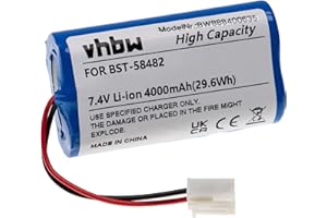 vhbw Akku kompatibel mit Bestway Flowclear Aquatronix Poolsauger (4000mAh, 7,4V, Li-Ion)