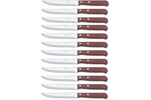 Arcos Serie Latina Caja 12 uds Cuchillo universal de cocina, Hoja de Acero Inoxidable NITRUM de 130 mm, Mango de Madera compr