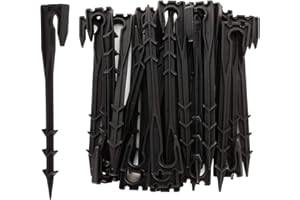 UCLEVER 30Pcs Drip Irrigation Support Stakes 1/2inch Plastic Water Flow Irrigation Dripper Pegs Drip Irrigation Kits Garden Tools for 16mm or 4/7mm Tubing Hose