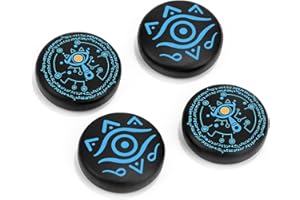 DLseego Switch Pulgar Agarres,Cool Joystick Switch Cubierta Antideslizante Stick Analógico Tapa,4PCS Tapas de Agarre del Pulgar Compatible con Switch/Switch OLED/Switch Lite,Azul-Negro