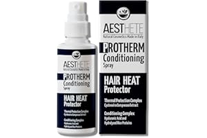 Termoprotettore Capelli Spray Naturale 100ml Senza Risciacquo | Protezione 230°C, Anticrespo, Idratante, Districante | Per Capelli Ricci, Lisci e Mossi – AESTHETE ProTherm