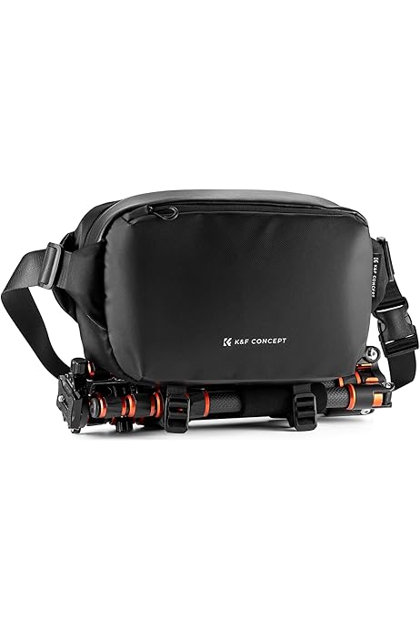 INNOREL CB0621 Sac à Bandoulière Pour Appareil Photo 6 L Noir Sac étanche Avec Support Pour Trépied, DSLR/SLR/appareil Photo Sans Miroir Pour Voyage, Sport, Cyclisme, Quotidien, Noir , Noir