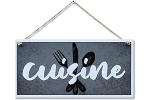 CARISPIBET Cuisine | enseignes pour la maison plaques décoratives affiches pour la cuisine décoration 15 x 30 cm
