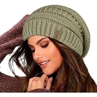 Bonnet Hiver Femme Doublé Polaire Avec Bord - Chapeau Tricoté Chaud à Visière Pour Quotidien