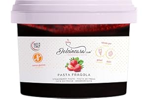 DOLCINCASA.COM Dolcincasa-Pasta Gelato alla Fragola 200g per gelato dolci alla fragola e granite italiana senza glutine