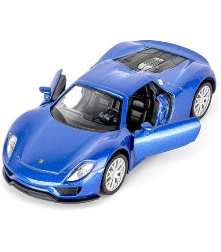 Porsche 918 Spyder Cabrio Modell 1/43 – Inkl. Vitrine, Sockel & Individuellem Wunschkennzeichen (Silber, 2013-2015)