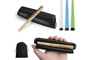 RHHGHY Joint Roller Drehmaschine Konisch, Drehmaschine Zigarettenroller, 110 mm Cigarette Machine, Drehhilfe Joint, Tabakroller, mit JointhüLl und Tasche