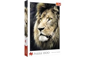 Trefl TR26139, Premium Puzzle 1500 Teile - Porträt eines Löwen, Qualitativ hochwertiges Premium Puzzle mit 1500 Teilen