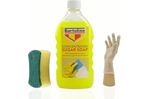 JBL GENERAL Sugar Soap Liquid Concentrate Cleaner, 500ml, Powerful Cleaner for Paintwork and Household Use, Ideal Sugar Soap for Walls and Cleaning, Includes Sponge and Pair of Gloves
