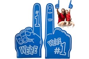 EMOTTLE Gladiators Foam Finger, Giant Foam Hands Pointing Finger for Sports Fans Inspiring for Sports Events Games, Foam Finger Pointer Finger Puppets Party Props Sports Fan Accessories (Blue)