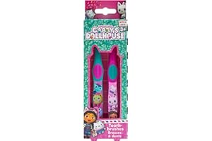 DREAMWORKS GABBY'S DOLLHOUSE Gabby's Dollhouse Children's Twin Toothbrush - Manual - 2 Pack