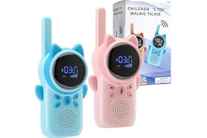 Anpress Toys for 3-12 Years Old Boys Girls, Walkie Talkie Kids for 8 Channels 2 Way Radio with VOX Function & LED Flashlight, 3 Miles Range for Outside Adventures, Camping, Hiking