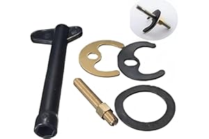 BRAMBLECO 5Pcs Monobloc Tap Fixing Kit – Kitchen Fitting Tools – Metal Tap Brace – Installation & Fastening Accessories for Bathroom Basin & Kitchen Sink Mixer (Silver)