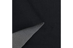 2R STOCK Tessuto Cielo Auto Rivestimento Padiglione (Nero, 1,00x1,40 mt)