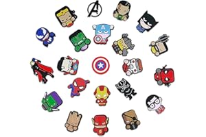 MIESHERK Lotto di 20 50 100 ciondoli per scarpe a forma di croco, ciondoli a forma di zoccolo, ciondoli per scarpe per bambini, unisex, per adulti