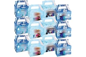 ZGCXRTO 12 Pezzi Principessa Scatole per Caramelle,Principessa Scatole per Regalo,Compleanno Scatole di Carta,Decorazioni Compleanno Festa,Principessa Scatole Festa,Feste di Compleanno Bambini