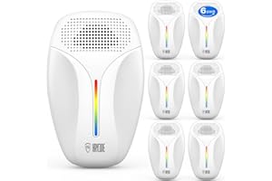 HAYCONE 2025 Upgraded Ultrasonic Insect Repeller & Insect Repeller Ultrasonic Repellent for Cockroaches, Rodents, Mice, Mosquitoes, Mice, Spiders, Ants, 3 Modes Switching 6 Packs