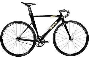 FabricBike Aero - Bicicleta Fixed, Fixie, Single Speed, Cuadro de Aluminio y Horquilla de Carbono, Ruedas 28", 5 Colores, 3 Tallas, 7.95 kg (Talla M)