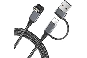 layajia 2-in-1 USB-C Cavo di Ricarica per Garmin 1.2M, Caricatore Cavo per Garmin Fenix 8 E 7 7 X 7S Sapphire Solar,Vivoactive 6 5 4,Forerunner 970 965 955 570 265 255 165 55 45