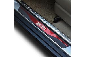 GZBFTDH Car Kick Plates Accessories, for Mg ZS Door Sill Protector, Auto Steel With Plastic Door Entry Guard Parts 2019 2020 2021 2022