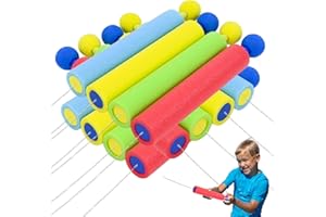 PATEMZON Pistola ad Acqua, Pistole ad Acqua Schiuma, 12Pezzi Fucile ad Acqua in 4 Colori, Sparatutto Leggero In Acqua, Giocattoli Bambini Regali, per Piscina Estiva, Giochi Spiaggia, Giardino