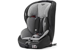 KK KINDERKRAFT Kinderkraft Seggiolino Auto SAFETY FIX, con Isofix, Poggiatesta Regolabile, per Bambini da Gruppo 1/2/3, 9-36 Kg, Grigio