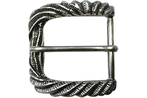 BELTINGER Fibbia per cintura Lines 4,0 cm | fibbia intercambiabile per cintura 40mm solida | fibbia a spillo | cintura intercambiabile fino a 4cm