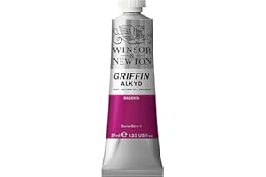 Winsor & Newton Griffin 37ml Alkyd Fast Drying Oil Colour Tube - Magenta,pink