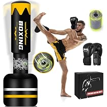 Sacco da Boxe con Supporto Adulti, 180 cm Sacco da Boxe Pesante Sacco da Boxe con Supporto Adulti, 180 cm Sacco da Boxe Pesante