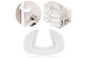 COONA FAMILY SAFETY Coona - Fermaporta Bambini, Pacco da 3 Blocca Porte per Bambini, Chiusure Sicurezza Bambini - Blocco Porta Bambini Robusto e Antiscivolo - Bianco