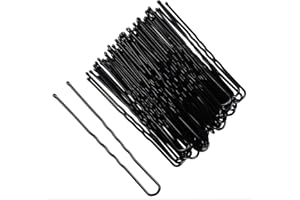 FOFUYIM 50Pcs U Shaped Hair Grips, Black Hair Grips, 5cm Hair Pins Bobby Pins for Thick Hair
